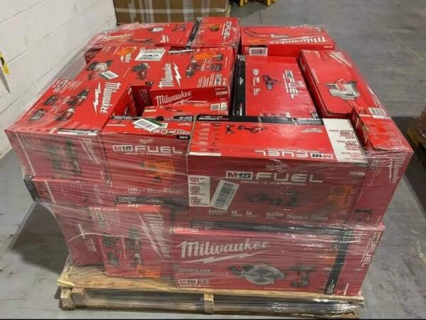 Wholesale Milwaukee Tool Pallet – 60 Brand New Mixed Power Tools