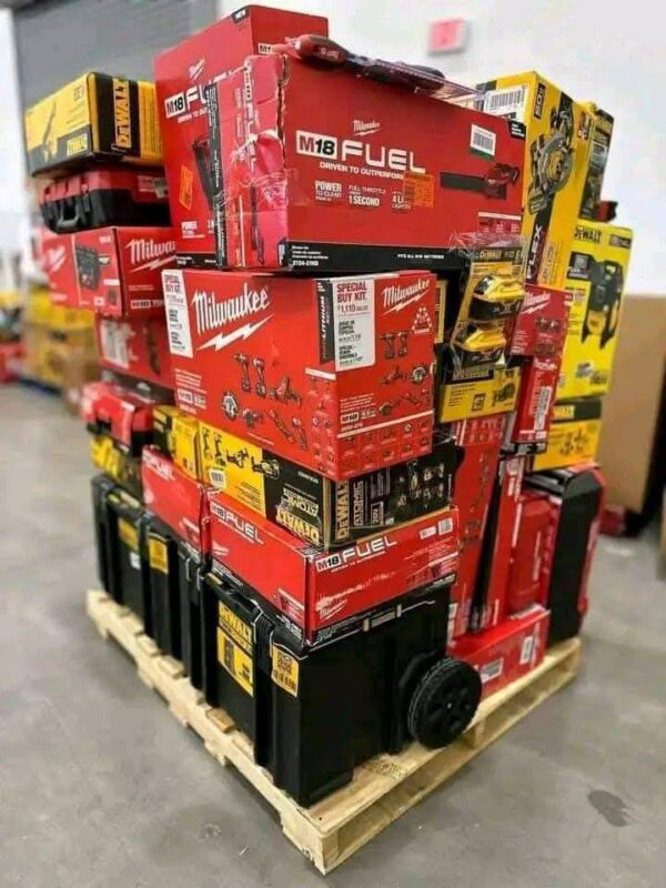 Wholesale Milwaukee & DeWalt Tool Pallet – 60+ Brand New Mixed Power Tools