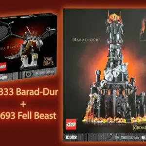 LEGO 10333 The Lord Of The Rings Barad-dur & 40693 Fell Beast Rare New Sealed